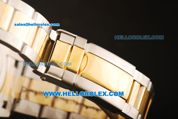 Rolex Datejust for BMW Quartz Movement with Graduated Gold Bezel and Black Dial,Gold Number Marking and Small Calendar - Click Image to Close